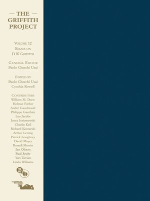 cover image of The Griffith Project, Volume 12